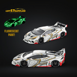 Flame Lamborghini Huracan GT LP610 White Gray Luminous 1:64