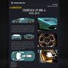 Fuelme Model NEO COUNTACH LPI 800-4 VERDE A BETE 1:64 Resin