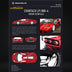 Fuelme Model NEO COUNTACH LPI 800-4 ROSSO SCINTILLA 1:64 Resin