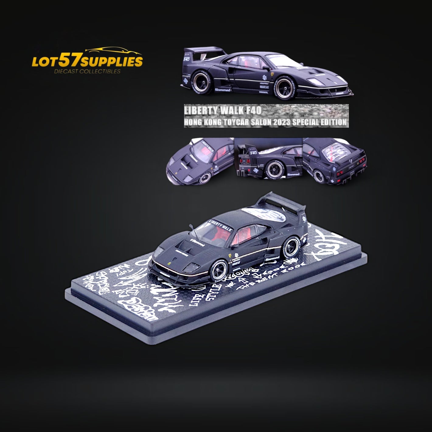 Inno64 Ferrari F40 LBWK HONG KONG TOYCAR SALON 2023 SPECIAL EDITION 1:64