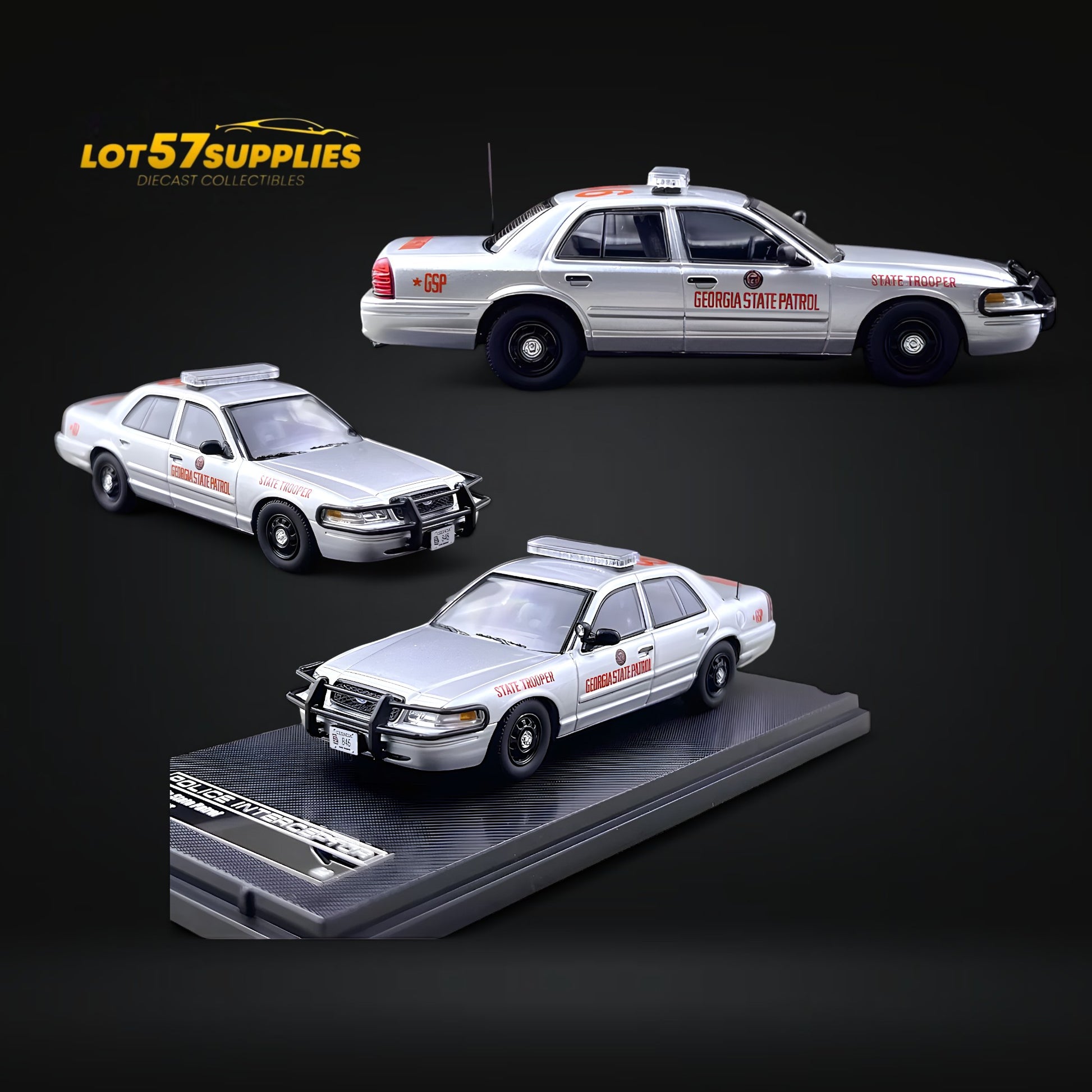 Rollin Ford Crown Victoria Georgia State Trooper Police Car 1:64