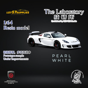 The Laboratory X ZONZO Gemballa Mirage GT PEARL WHITE 1:64 Resin