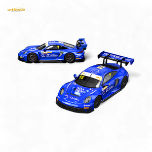 Star Race Porsche 911 GT3 Racing Blue No.15 1:64 Diecast Model