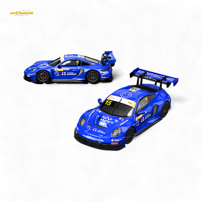Star Race Porsche 911 GT3 Racing Blue No.15 1:64 Diecast Model