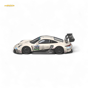 Star Race Porsche 911 GT3 Racing Milky White No.288 Diecast Model