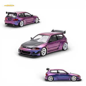 (Pre-Order) YM Model Pandem Honda Civic EG4 K20 - Chameleon Carbon Cover 1:64