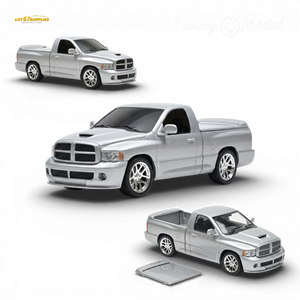 (Pre-Order) Funny Model 2004 Dodge RAM SRT-10 - Bright Silver Metallic 1:64