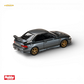 Hobby Japan Subaru Impreza WRX Type R STI Cool Gray 1:64 Scale Diecast Model Rear Quarter View
