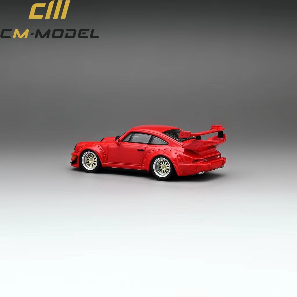 (Pre-Order) CM Model Porsche 964 Widebody in Red 1:64