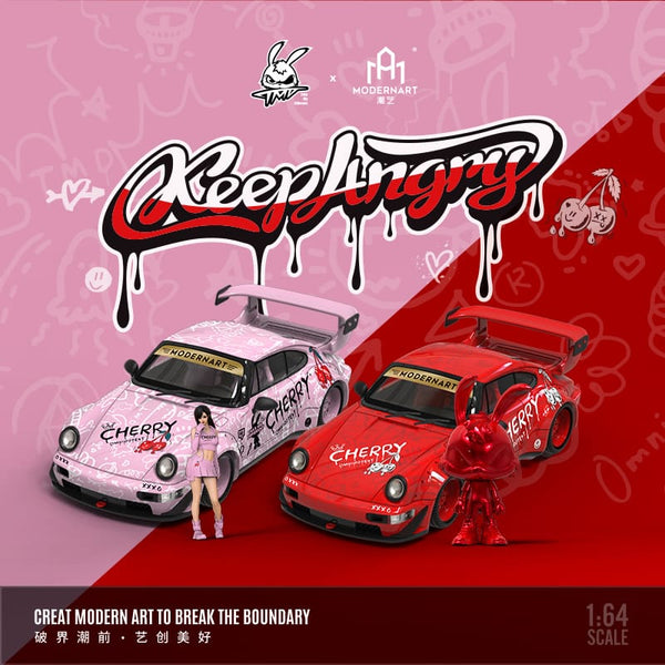 ModernArt + TMD Porsche RWB 993 Cherry Livery 1:64 1:64