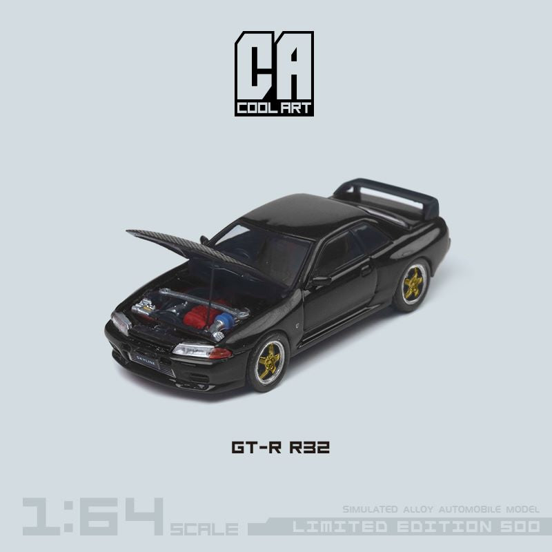 Cool ART Nissan Skyline GT-R R32 With Openable Hood 1:64(Pre-Order) Cool ART Nissan Skyline GT-R R32 With Openable Hood 1:64