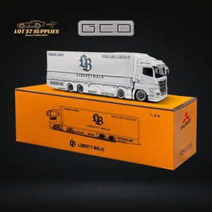 GCD x LWBK Mitsubishi Fuso Super Great LBWK White Truck 1:64