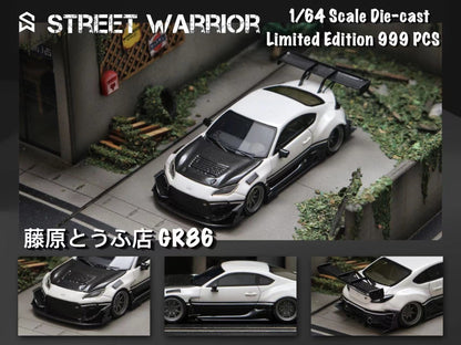 (Pre-Order) Street Weapon Toyota GR86 FUJIWARA 1:64