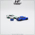 (Pre-Order) HobbyFans Porsche Singer 930 With Removable Rear Engine Cover BLUE / WHITE GREEN PATTERN 1:64