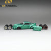(Pre-Order) CM Model Porsche 964 Widebody Metallic Flash Green 1:64