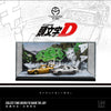 (Pre-Order) TimeMicro Initial D 2-Car Set Mazda RX-7 & AE86 White Comic Livery 1:64 TM640406-S