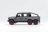(Pre-Order) GCD Land Rover Defender 6x6 Pick-Up Version Grey / Black Modified 1:64