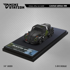 Mini Station Volkswagen Beetle Targa RWB in Monster Livery 1:64