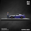 (Pre-Order) TimeMicro X ArtWork Toyota Supra A80 Fast & Furious Silver Blue Livery 1:64