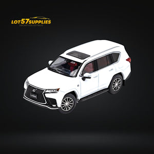 GCD Lexus LX600 Sport White w/ Active Suspension 1:64