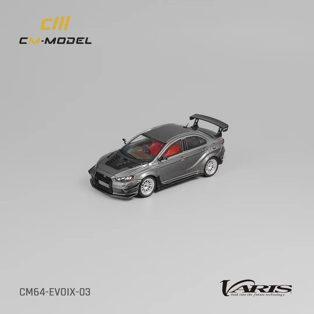(Pre-Order) CM Model Mitsubishi Lancer Evolution X Varis Wide Body Gray 1:64 CM64-EVOX-03