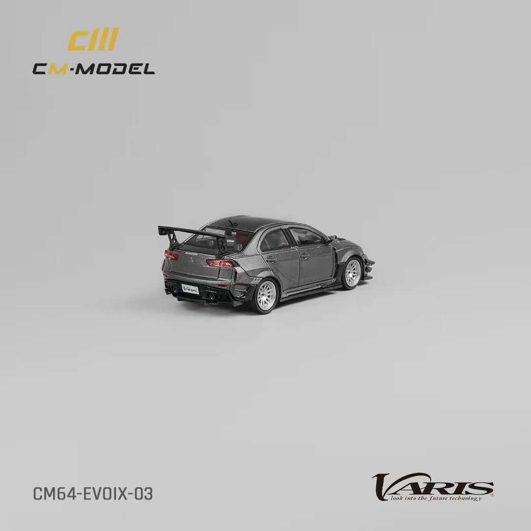 (Pre-Order) CM Model Mitsubishi Lancer Evolution X Varis Wide Body Gray 1:64 CM64-EVOX-03