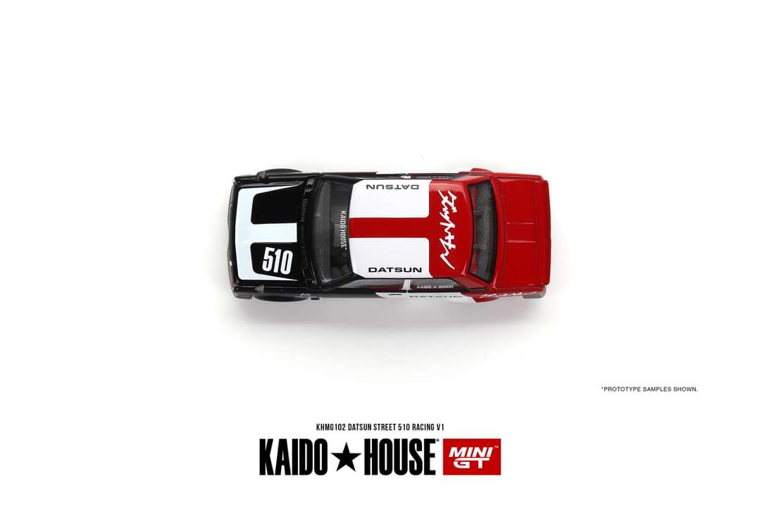 (Pre-Order) Mini GT x Kaido House Datsun KAIDO 510 Sedan Racing V1 1:64 KHMG102