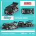 Cool Car RWB T1 Van & Nissan 350Z With Trailer in HATSUNE MIKU Livery 1:64