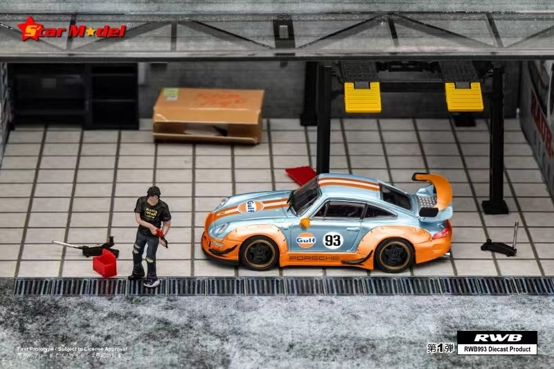 Star Model Porsche RWB 993 GT Wing RLC Gulf #93 1:64