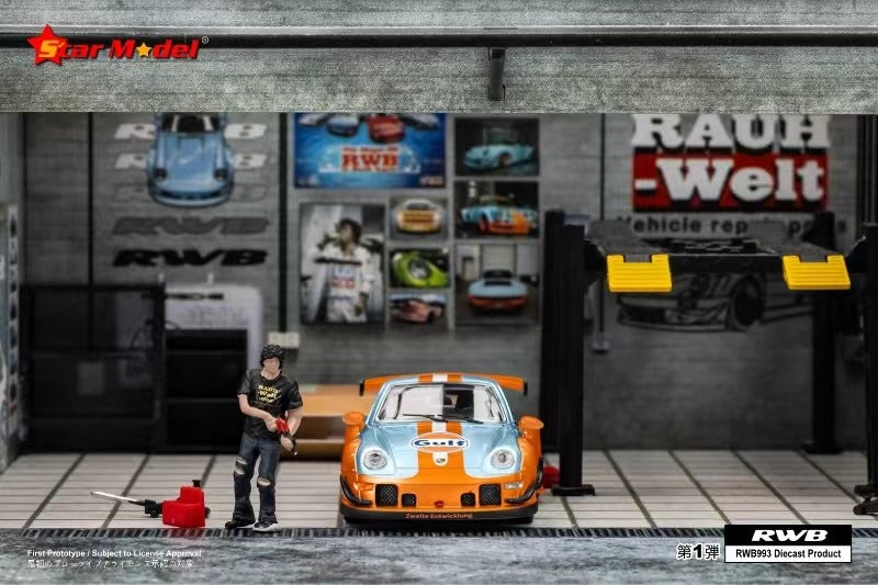 Star Model Porsche RWB 993 GT Wing RLC Gulf #93 1:64