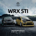 TimeMicro Subaru Impreza WRX-STI BLACK / GOLD 1:64