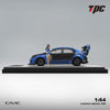 TimeMicro Honda Civic FD2 Modified Blue WideBody CARBOMARZ 1:64
