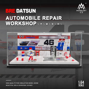 MoreArt AutoMobile Repair Workshop BRE DATSUN Livery 1:64 MO641083