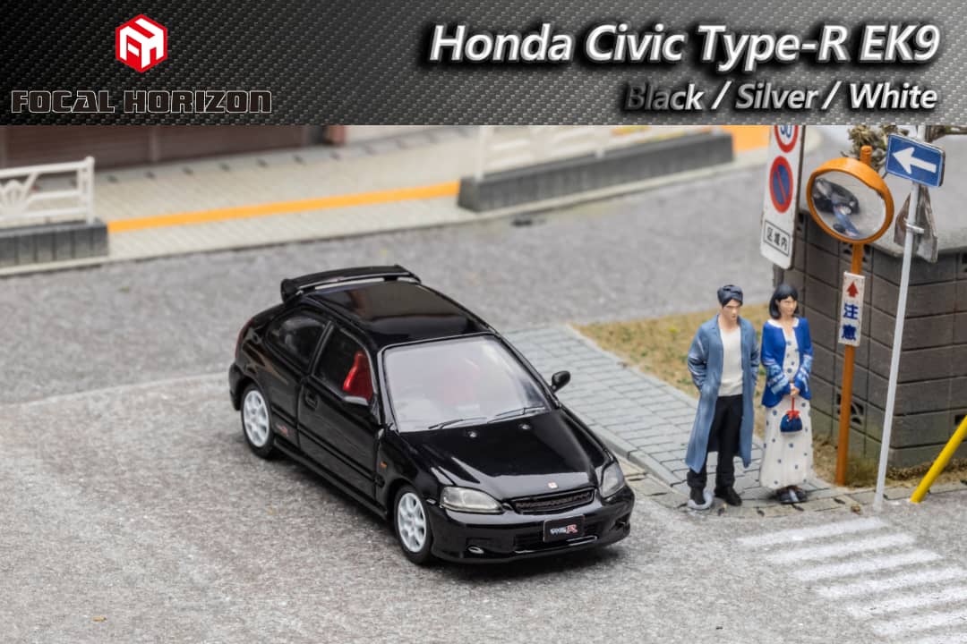 Focal Horizon Honda Civic Type-R EK9 1st Generation in Black 1:64