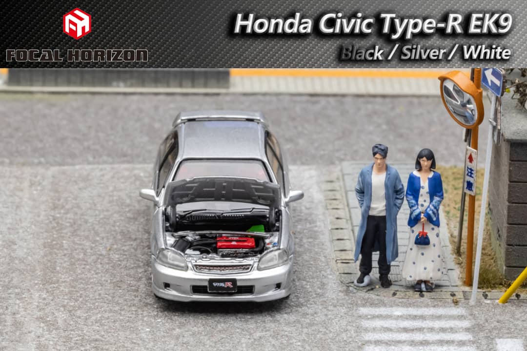 Focal Horizon Honda Civic Type-R EK9 1st Generation in Silver 1:64
