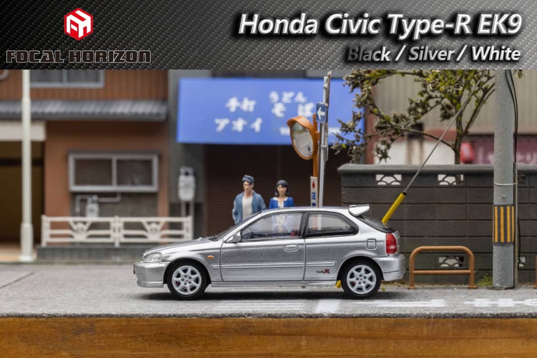 Focal Horizon Honda Civic Type-R EK9 1st Generation in Silver 1:64