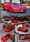 Mortal Bugatti Veyron in Red With Adjustable Wing 1:64