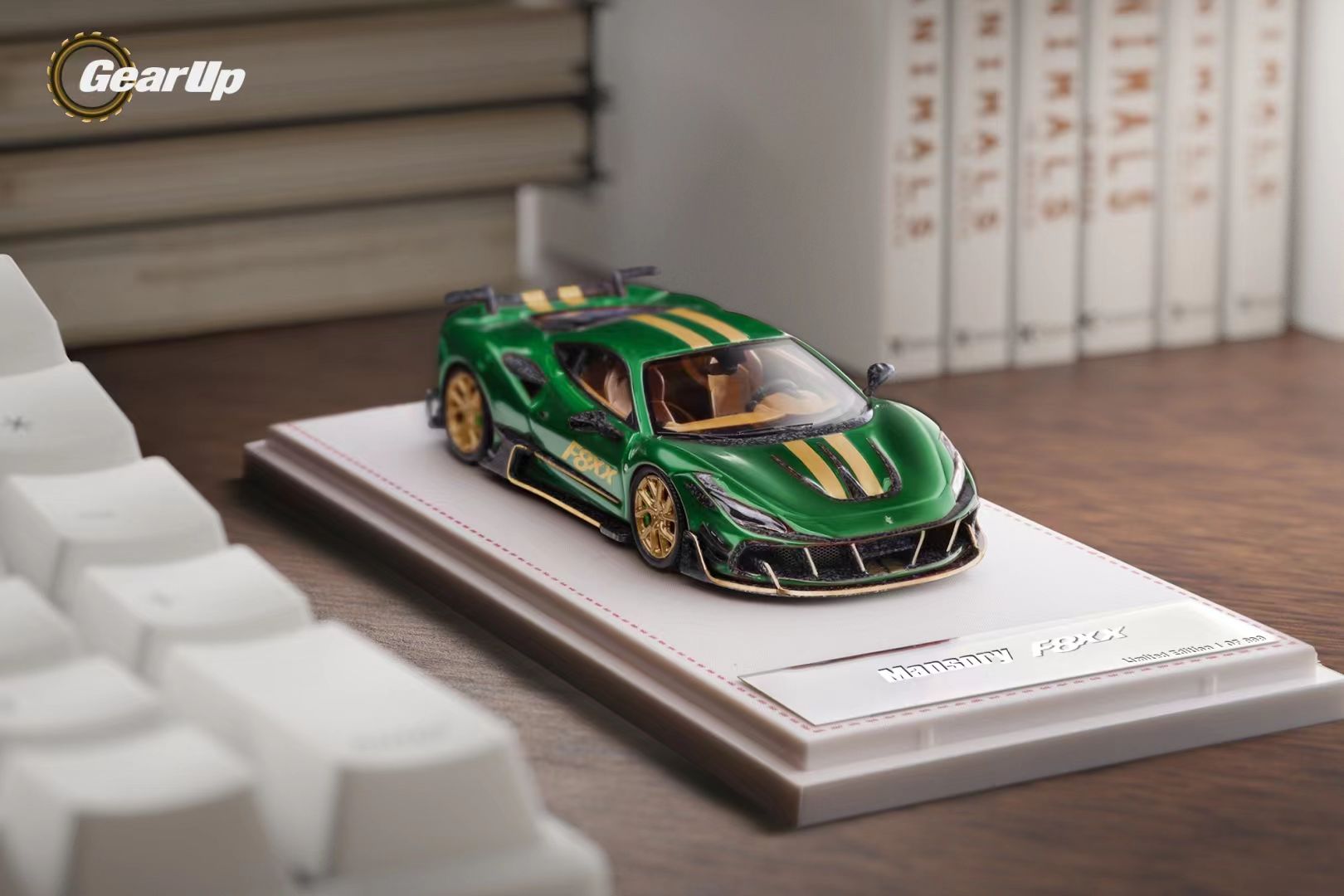 GearUp Ferrari F8 Tributo Mansory F8XX Green 1:64