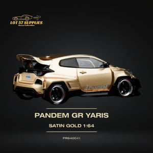 Pop Race Toyota Yaris Pandem GR Satin Gold 1:64 PR6400041