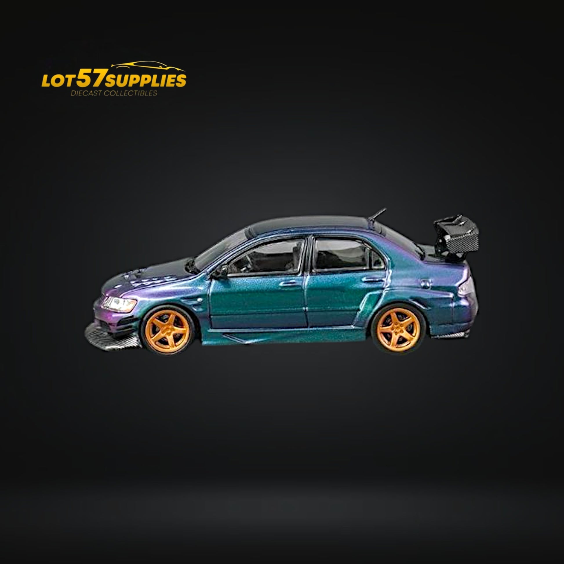 CM Model Mitsubishi Lancer Evolution IX Widebody Chameleon 1:64 CM64-EVOIX-21