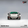 TPC Porsche 911 964 RWB White with Tiffany Green Interior Figure Version 1:64