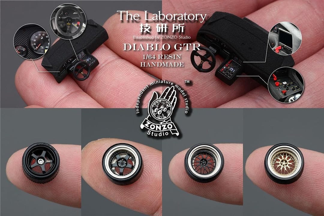 The Laboratory Lamborghini Diablo GT-R Established by ZONZO Studio 1:64 Resin Handmade Limited 