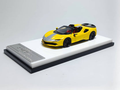 ScaleMini Ferrari SF90 Spider Yellow Resin Model 1:64 Limited to 499 Pcs