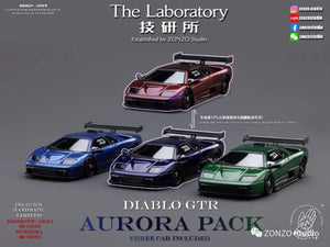 (Pre-Order) The Laboratory Lamborghini Diablo GT-R Established by ZONZO Studio "Set B" 1:64 Resin Handmade Limited to 60 Pcs Each