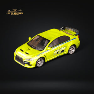 Fuji Mitsubishi Lancer Evolution EVO X FNF Green Livery 1:64