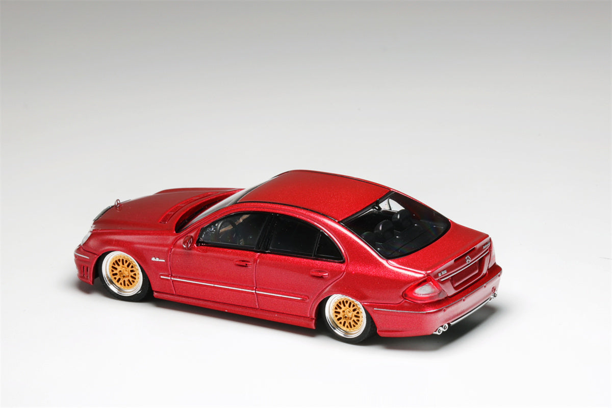 MK Model Mercedes-Benz E63 AMG W211 Lowered in Red Limited to 299 Pcs 1:64