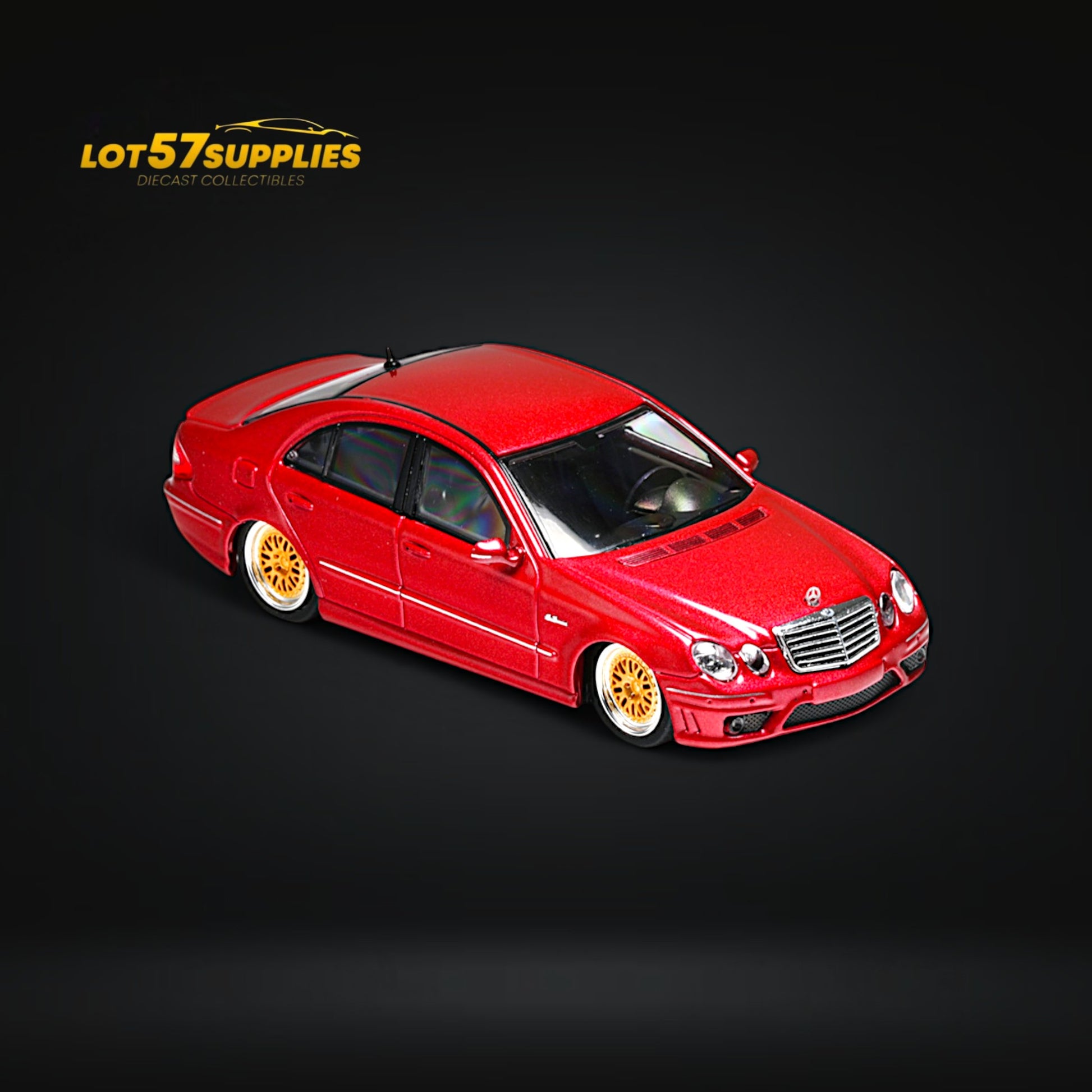 MK Model Mercedes-Benz E63 AMG W211 Lowered in Red Limited to 299 Pcs 1:64