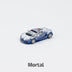 Mortal Bugatti Veyron Ceramic Dragon Blue/White With Adjustable Wing Limited to 999 Pcs 1:64