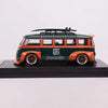 LF Model Volkswagen T1 Kombi WideBody with Surfboard in Jagermeister #12 Livery 1:64