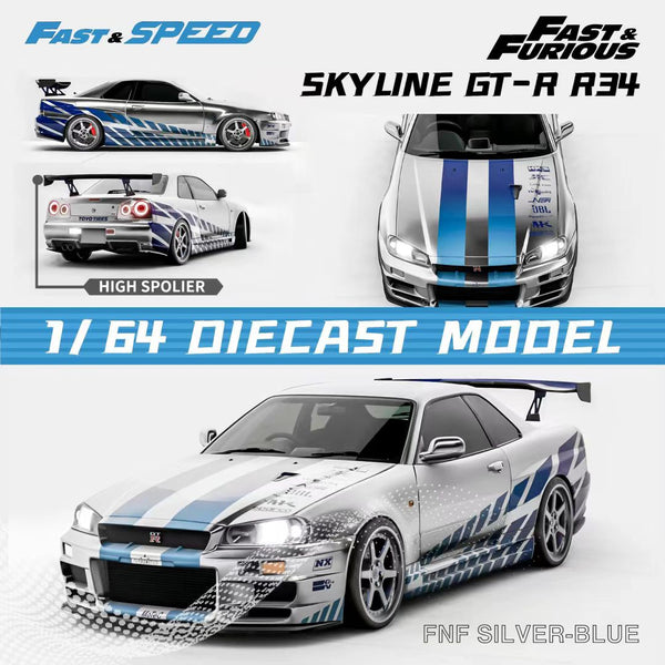 Pre-Order) Fast Speed Nissan Skyline GT-R R34 Z-Tune HighWing 